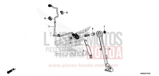 BEQUILLE LATERALE CRF1100AL de 2020